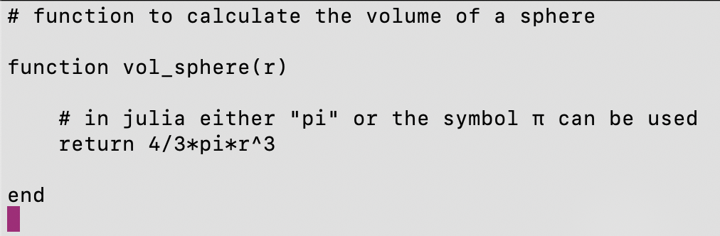 Calculate the volume of a sphere.