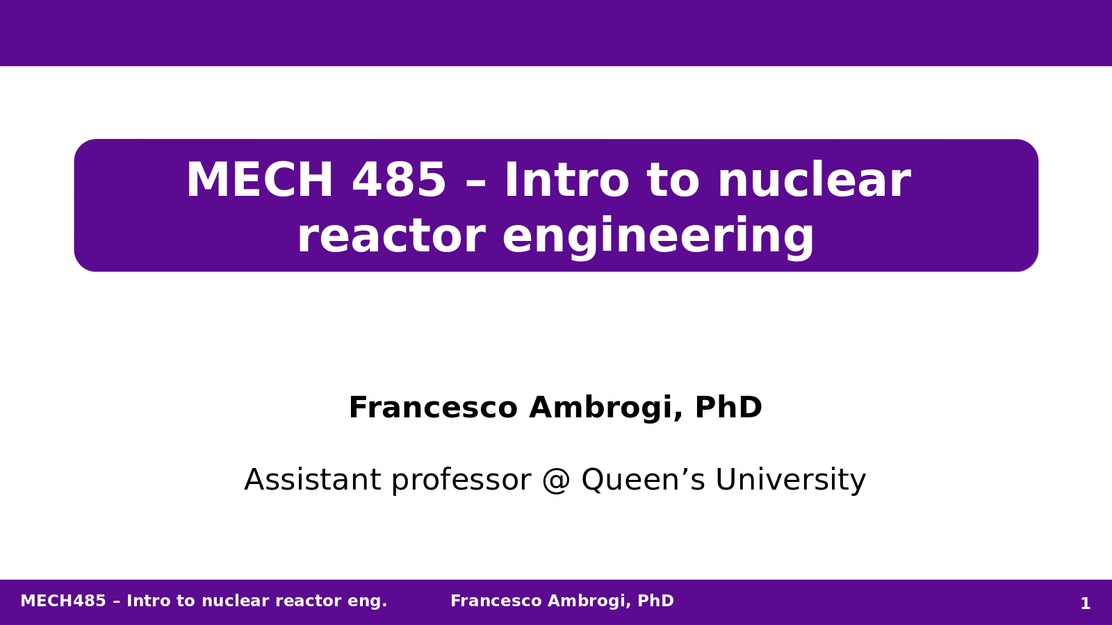 Slide deck MECH 485