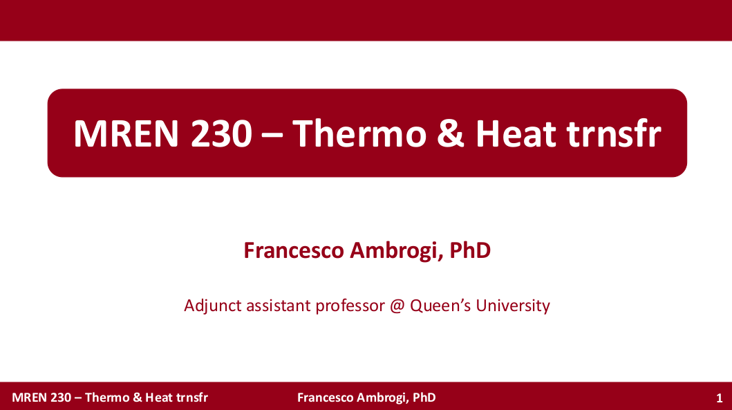 Slide deck MREN 230